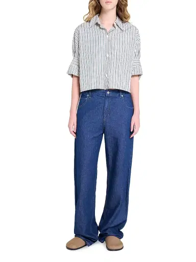 TWP Women's Next Ex Cotton Blouse - Cilantro | Thumbnail 2 TWP Women's Next Ex Cotton Blouse - Cilantro | Thumbnail 2
