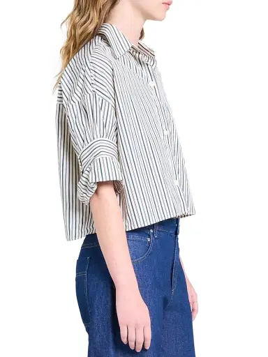 TWP Women's Next Ex Cotton Blouse - Cilantro | Thumbnail 4 TWP Women's Next Ex Cotton Blouse - Cilantro | Thumbnail 4