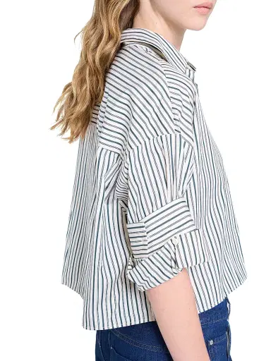 TWP Women's Next Ex Cotton Blouse - Cilantro | Thumbnail 6 TWP Women's Next Ex Cotton Blouse - Cilantro | Thumbnail 6