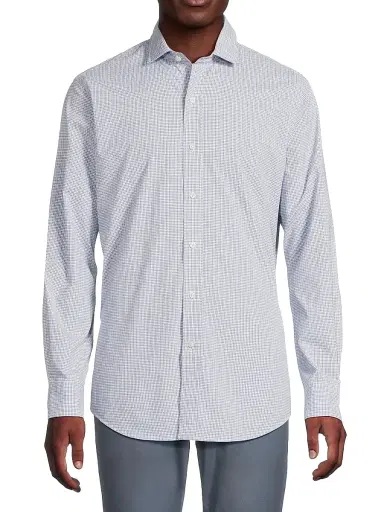 Polo Ralph Lauren Men's Classic-Fit Glen Plaid Poplin Shirt - Blue Multi | Thumbnail 3 Polo Ralph Lauren Men's Classic-Fit Glen Plaid Poplin Shirt - Blue Multi | Thumbnail 3