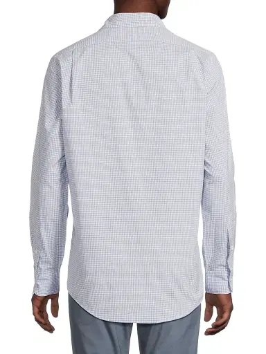 Polo Ralph Lauren Men's Classic-Fit Glen Plaid Poplin Shirt - Blue Multi | Thumbnail 5 Polo Ralph Lauren Men's Classic-Fit Glen Plaid Poplin Shirt - Blue Multi | Thumbnail 5