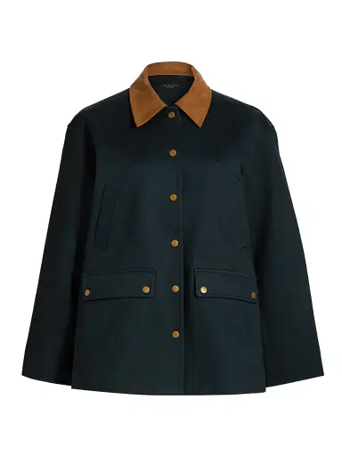 rag & bone Women's Cassidy Canvas Snap-Front Jacket - Sal | Thumbnail 1 rag & bone Women's Cassidy Canvas Snap-Front Jacket - Sal | Thumbnail 1