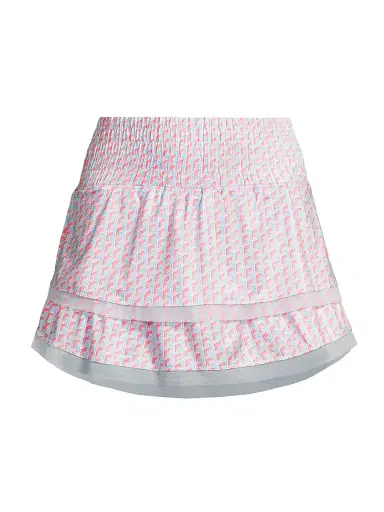 Lucky in Love Women's Groovy Printed Tier Miniskirt - Baha | Thumbnail 1 Lucky in Love Women's Groovy Printed Tier Miniskirt - Baha | Thumbnail 1