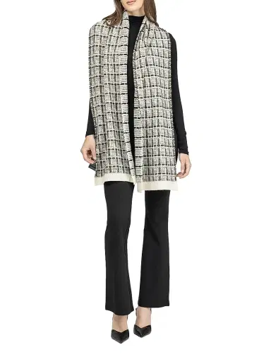 Gorski Women's Select Cashmere Scarf - Black | Thumbnail 2 Gorski Women's Select Cashmere Scarf - Black | Thumbnail 2
