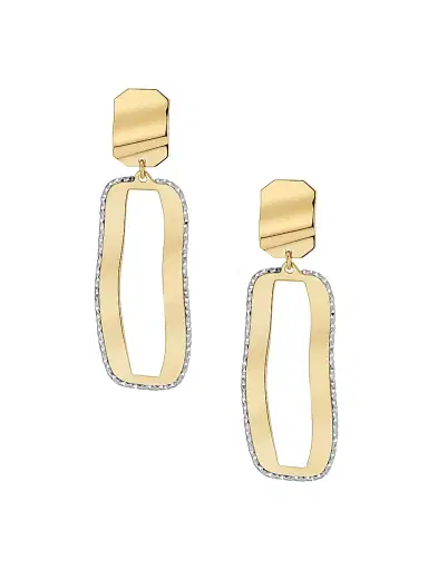 Oradina Women's 14K Yellow Gold Bellissima Drop Earrings - Gold | Thumbnail 5 Oradina Women's 14K Yellow Gold Bellissima Drop Earrings - Gold | Thumbnail 5