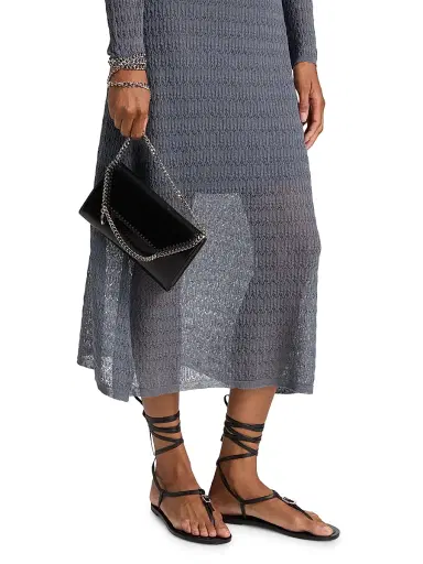 Proenza Schouler White Label Women's Miriam Sheer Crochet Maxi Dress - Slate | Thumbnail 6 Proenza Schouler White Label Women's Miriam Sheer Crochet Maxi Dress - Slate | Thumbnail 6