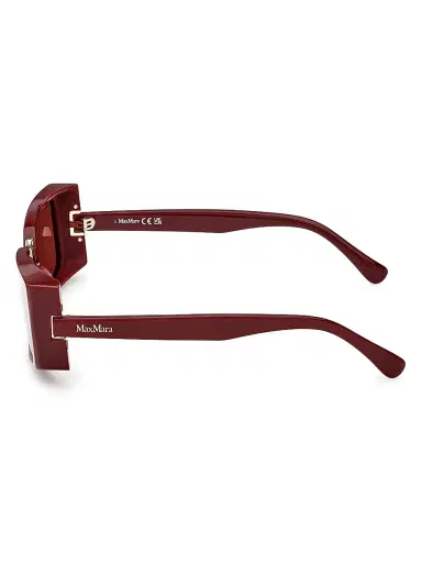Max Mara Women's Spark 54MM Rectangular Sunglasses - Shiny Wine | Thumbnail 3 Max Mara Women's Spark 54MM Rectangular Sunglasses - Shiny Wine | Thumbnail 3