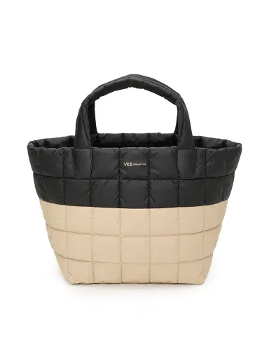 Vee Collective Women's Porter Medium Two-Tone Quilted Tote Bag | Thumbnail 1 Vee Collective Women's Porter Medium Two-Tone Quilted Tote Bag | Thumbnail 1