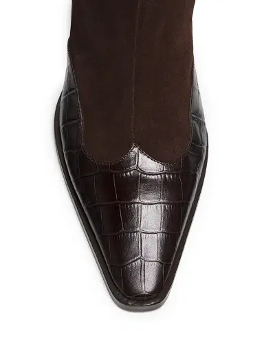 Maria Luca Women's Nila 65MM Suede Booties - Dark Brown - Size 9.5 | Thumbnail 4 Maria Luca Women's Nila 65MM Suede Booties - Dark Brown - Size 9.5 | Thumbnail 4