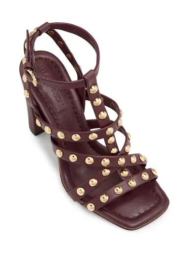 Ulla Johnson Women's Bijou 95MM Studded Leather Sandals - Cognac | Thumbnail 4 Ulla Johnson Women's Bijou 95MM Studded Leather Sandals - Cognac | Thumbnail 4