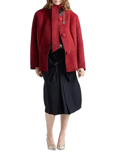 Prada Women's Bonded Suede Jacket - Brown | Thumbnail 12 Prada Women's Bonded Suede Jacket - Brown | Thumbnail 12