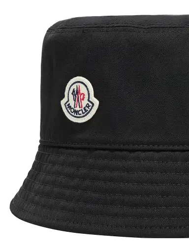 Moncler Women's Hat in Wool Blend - Brown Black | Thumbnail 4 Moncler Women's Hat in Wool Blend - Brown Black | Thumbnail 4