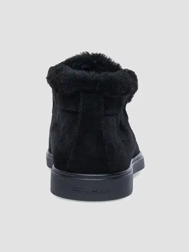 Santoni Women's Fortune Suede Ankle Boots - Black | Thumbnail 7 Santoni Women's Fortune Suede Ankle Boots - Black | Thumbnail 7