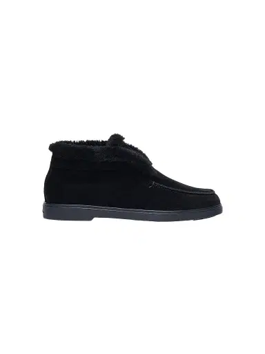 Santoni Women's Fortune Suede Ankle Boots - Black | Thumbnail 1 Santoni Women's Fortune Suede Ankle Boots - Black | Thumbnail 1