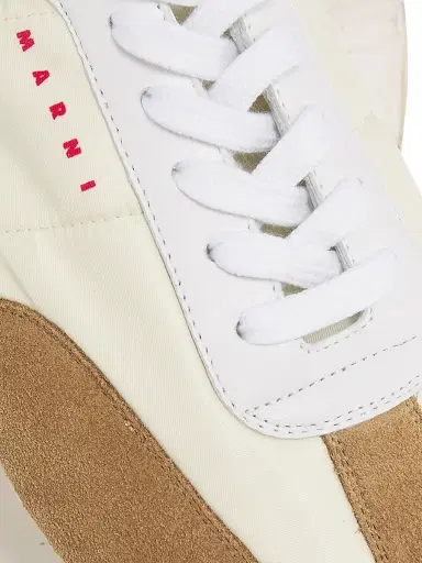 Marni Men's Retro Suede-Detailed Sneakers - Off White | Thumbnail 6 Marni Men's Retro Suede-Detailed Sneakers - Off White | Thumbnail 6