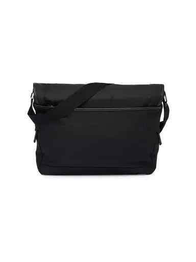 Prada Men's Re-Nylon and Saffiano Leather Shoulder Bag - Black | Thumbnail 5 Prada Men's Re-Nylon and Saffiano Leather Shoulder Bag - Black | Thumbnail 5