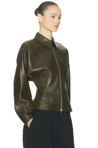 The Sei Fitted Leather Jacket | Thumbnail 2 The Sei Fitted Leather Jacket | Thumbnail 2