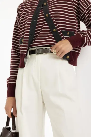 Brunello Cucinelli Tailored Barrel Pant | Thumbnail 3 Brunello Cucinelli Tailored Barrel Pant | Thumbnail 3