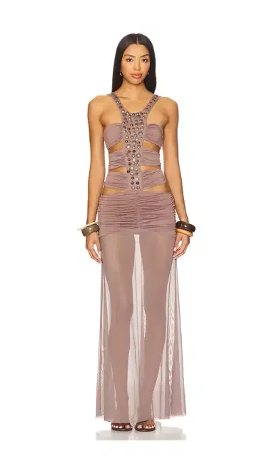 Jaded London Hadassa Hand-Beaded Maxi Dress | Thumbnail 1 Jaded London Hadassa Hand-Beaded Maxi Dress | Thumbnail 1