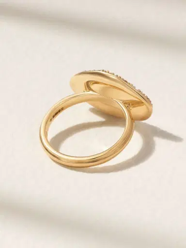 By Pariah Cluster Rhodium-plated 14-karat Recycled Gold Diamond Ring | Thumbnail 3 By Pariah Cluster Rhodium-plated 14-karat Recycled Gold Diamond Ring | Thumbnail 3