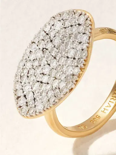 By Pariah Cluster Rhodium-plated 14-karat Recycled Gold Diamond Ring | Thumbnail 4 By Pariah Cluster Rhodium-plated 14-karat Recycled Gold Diamond Ring | Thumbnail 4