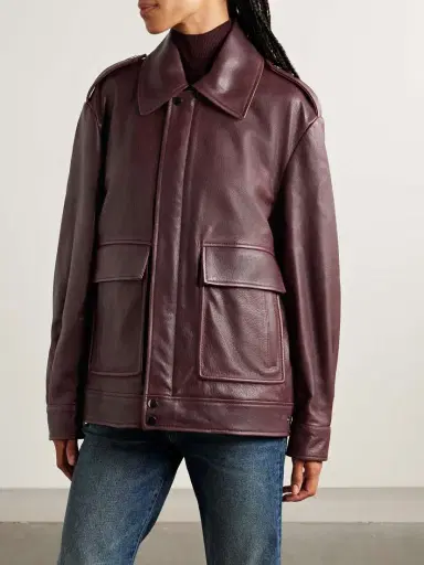 Nour Hammour Drey Leather Jacket | Thumbnail 3 Nour Hammour Drey Leather Jacket | Thumbnail 3