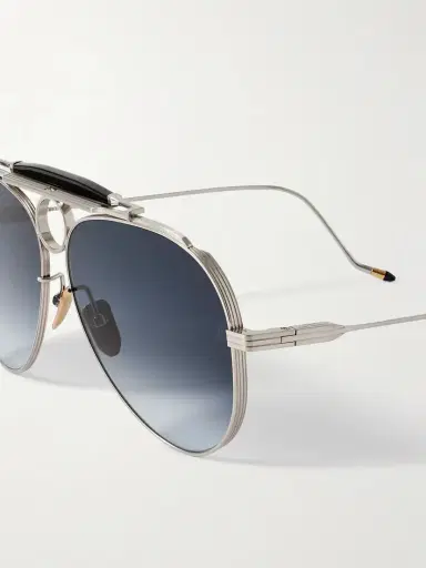Jacques Marie Mage Duke 2 Silver-tone Aviator-style Sunglasses | Thumbnail 4 Jacques Marie Mage Duke 2 Silver-tone Aviator-style Sunglasses | Thumbnail 4