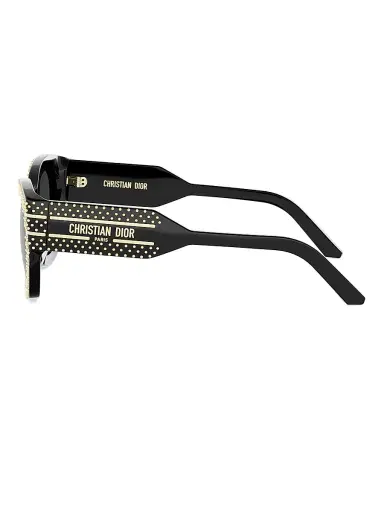 Dior Women's Signature S16I 52MM Studded Square Sunglasses - Blackandsmoke | Thumbnail 3 Dior Women's Signature S16I 52MM Studded Square Sunglasses - Blackandsmoke | Thumbnail 3
