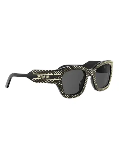 Dior Women's Signature S16I 52MM Studded Square Sunglasses - Blackandsmoke | Thumbnail 8 Dior Women's Signature S16I 52MM Studded Square Sunglasses - Blackandsmoke | Thumbnail 8