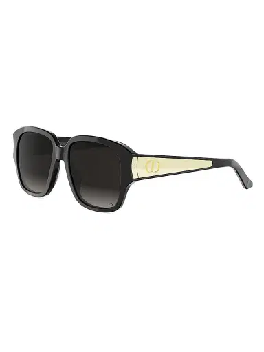 Dior Women's Glow S2I 54MM Square Sunglasses - Shinyblackandgradientsmoke | Thumbnail 1 Dior Women's Glow S2I 54MM Square Sunglasses - Shinyblackandgradientsmoke | Thumbnail 1
