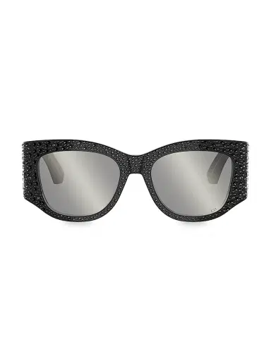 Dior Women's Nuit S1I 54MM Square Sunglasses - Blackandsmokemirror | Thumbnail 2 Dior Women's Nuit S1I 54MM Square Sunglasses - Blackandsmokemirror | Thumbnail 2