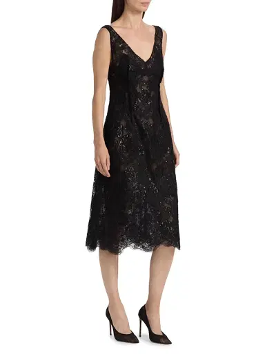 Simkhai Women's Delphine Embellished Lace Cocktail Dress | Thumbnail 4 Simkhai Women's Delphine Embellished Lace Cocktail Dress | Thumbnail 4