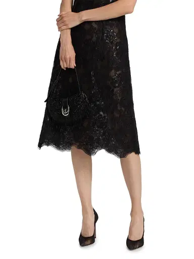 Simkhai Women's Delphine Embellished Lace Cocktail Dress | Thumbnail 6 Simkhai Women's Delphine Embellished Lace Cocktail Dress | Thumbnail 6