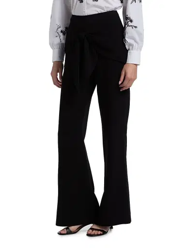 Cinq à Sept Women's Lilas High-Rise Wide-Leg Pants - Black | Thumbnail 4 Cinq à Sept Women's Lilas High-Rise Wide-Leg Pants - Black | Thumbnail 4