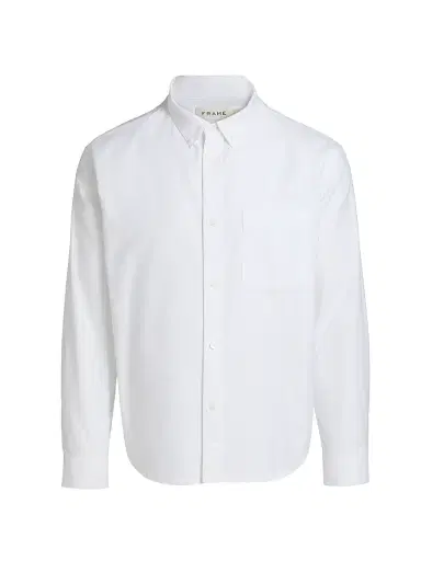 Frame Men's Oxford Cotton Button-Down Shirt - White - Size XXL | Thumbnail 1 Frame Men's Oxford Cotton Button-Down Shirt - White - Size XXL | Thumbnail 1