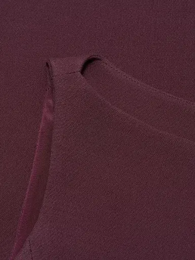 Adam Lippes Women's Annette Wool-Silk Sheath Dress - Plum | Thumbnail 7 Adam Lippes Women's Annette Wool-Silk Sheath Dress - Plum | Thumbnail 7