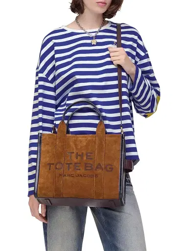 Marc Jacobs Women's The Medium Suede Tote Bag - Copper | Thumbnail 2 Marc Jacobs Women's The Medium Suede Tote Bag - Copper | Thumbnail 2