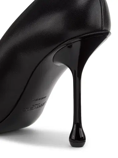 Jimmy Choo Women's Scarlett 95MM Bow Leather Pumps - Black | Thumbnail 5 Jimmy Choo Women's Scarlett 95MM Bow Leather Pumps - Black | Thumbnail 5