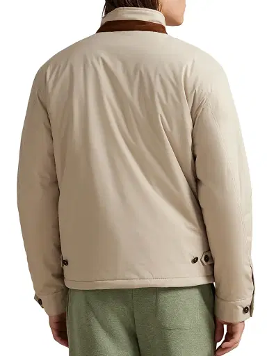 Polo Ralph Lauren Men's Performance Gabardine Full-Zip Jacket - Classic Stone | Thumbnail 4 Polo Ralph Lauren Men's Performance Gabardine Full-Zip Jacket - Classic Stone | Thumbnail 4