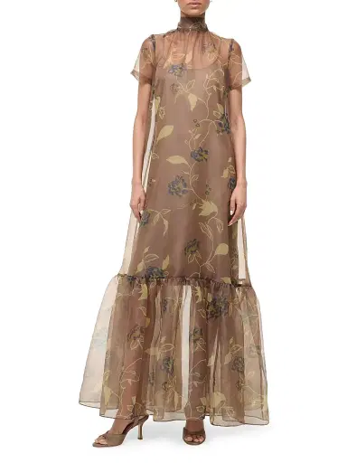 Staud Women's Calluna Floral Organza Gown | Thumbnail 2 Staud Women's Calluna Floral Organza Gown | Thumbnail 2