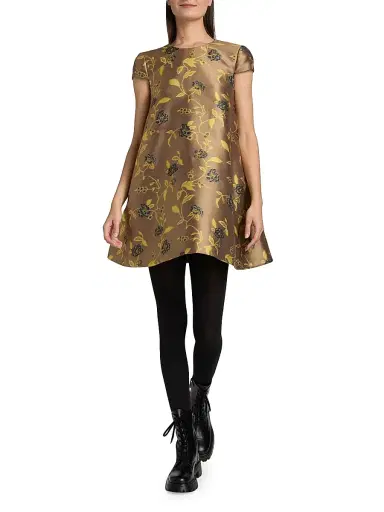 STAUD Women's Bailey Floral A-Line Minidress - Vintage Floral | Thumbnail 2 STAUD Women's Bailey Floral A-Line Minidress - Vintage Floral | Thumbnail 2