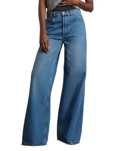 Boyish Women's The Jovi Retro Wide Leg High Rise Jeans - Rio Bravo | Thumbnail 3 Boyish Women's The Jovi Retro Wide Leg High Rise Jeans - Rio Bravo | Thumbnail 3