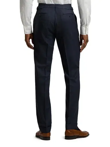 Ralph Lauren Purple Label Men's Kent Tailored Pin Dot Suit - Navy Multi | Thumbnail 8 Ralph Lauren Purple Label Men's Kent Tailored Pin Dot Suit - Navy Multi | Thumbnail 8