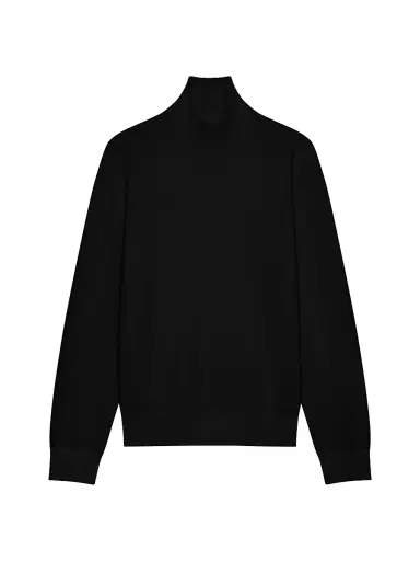 Givenchy Men's Turtleneck Sweater in Cashmere - Black | Thumbnail 1 Givenchy Men's Turtleneck Sweater in Cashmere - Black | Thumbnail 1
