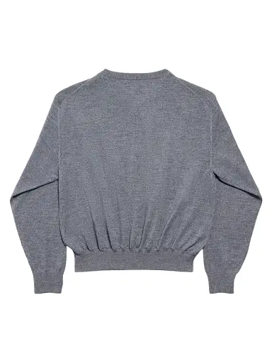 Balenciaga Women's V-Neck Sweater - Heather Grey - Size Large | Thumbnail 2 Balenciaga Women's V-Neck Sweater - Heather Grey - Size Large | Thumbnail 2