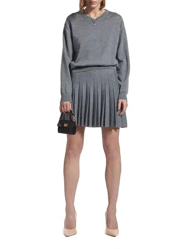 Balenciaga Women's Pleated Skirt - Heather Grey - Size XS | Thumbnail 6 Balenciaga Women's Pleated Skirt - Heather Grey - Size XS | Thumbnail 6