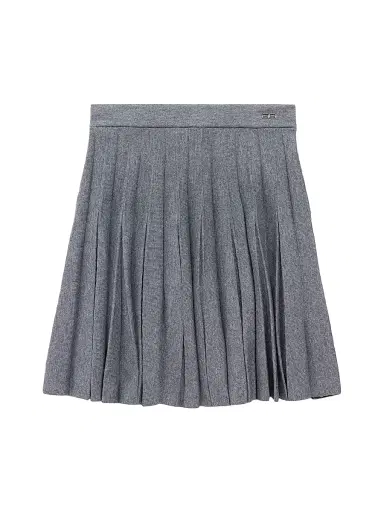 Balenciaga Women's Pleated Skirt - Heather Grey - Size XS | Thumbnail 1 Balenciaga Women's Pleated Skirt - Heather Grey - Size XS | Thumbnail 1