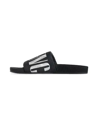 Balenciaga Men's Pool Slide Sandals - Black White | Thumbnail 5 Balenciaga Men's Pool Slide Sandals - Black White | Thumbnail 5