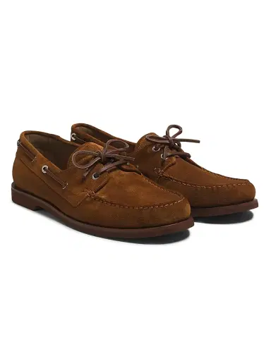 Gianvito Rossi Men's Vandée Suede Boat Shoes - Texas - Size 11 | Thumbnail 2 Gianvito Rossi Men's Vandée Suede Boat Shoes - Texas - Size 11 | Thumbnail 2