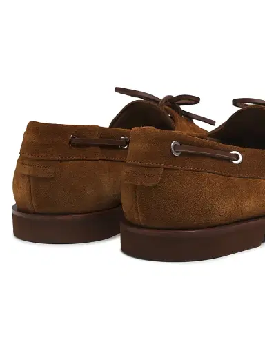 Gianvito Rossi Men's Vandée Suede Boat Shoes - Texas - Size 11 | Thumbnail 3 Gianvito Rossi Men's Vandée Suede Boat Shoes - Texas - Size 11 | Thumbnail 3